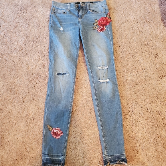 SP Black Label Embroidered Jeans Size 26 - Picture 1 of 6